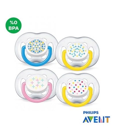 Philips Avent 0% BPA Free Flow Yalancı emzik 6-18 ay Modern Desenli 2'li