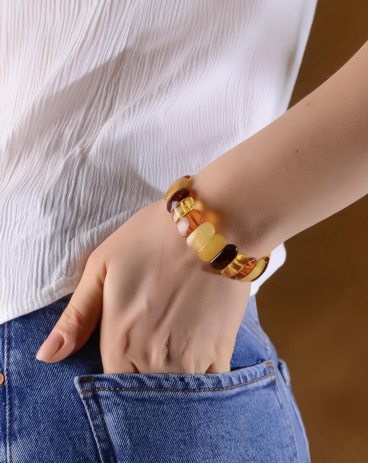 Rolex Kehribar Bileklik