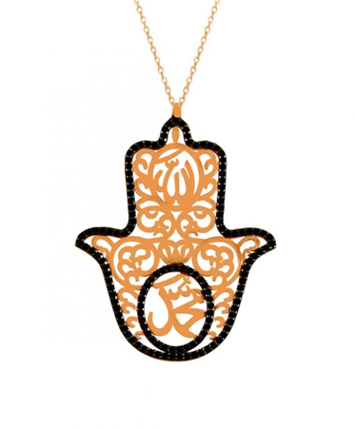 Sarı Siyah Fatma'nın Eli Gümüş Kolye