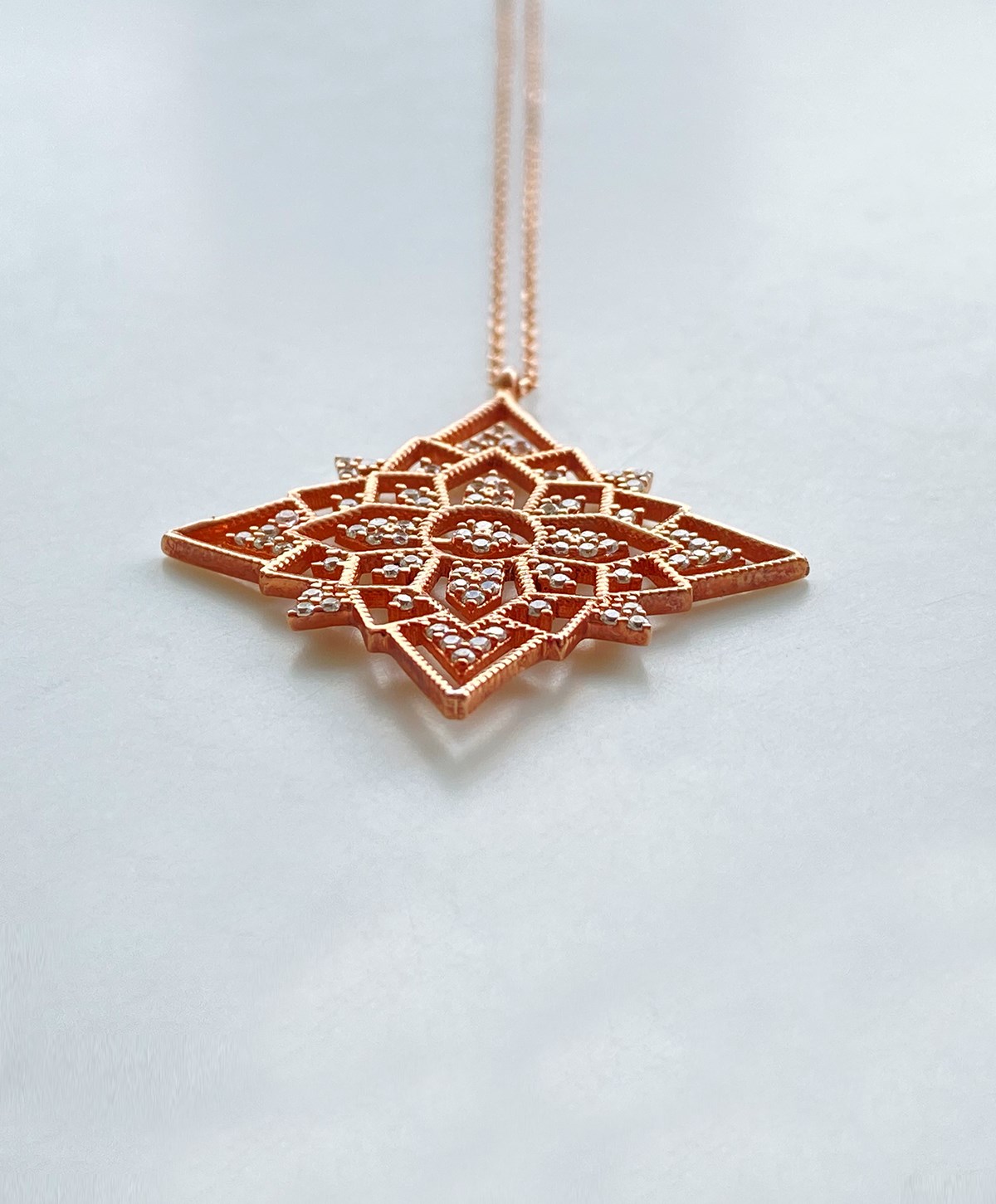 Simetri Gümüş Kolye