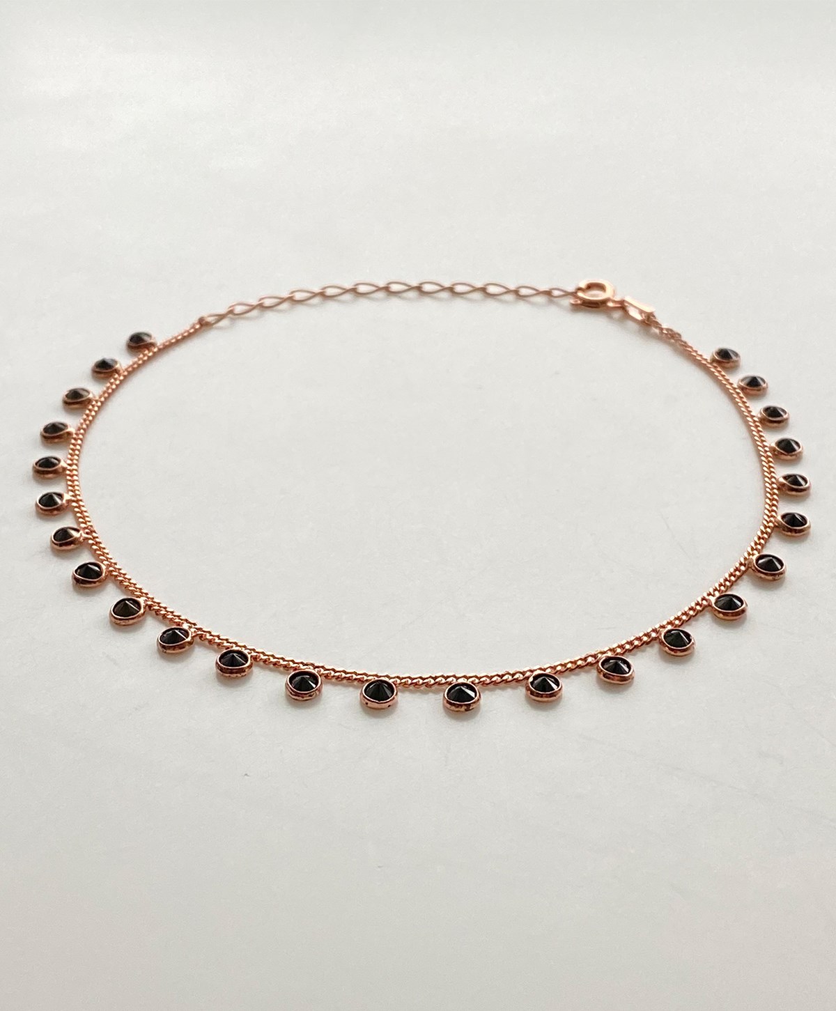 Siyah Taşlı Gurmet Gümüş Halhal