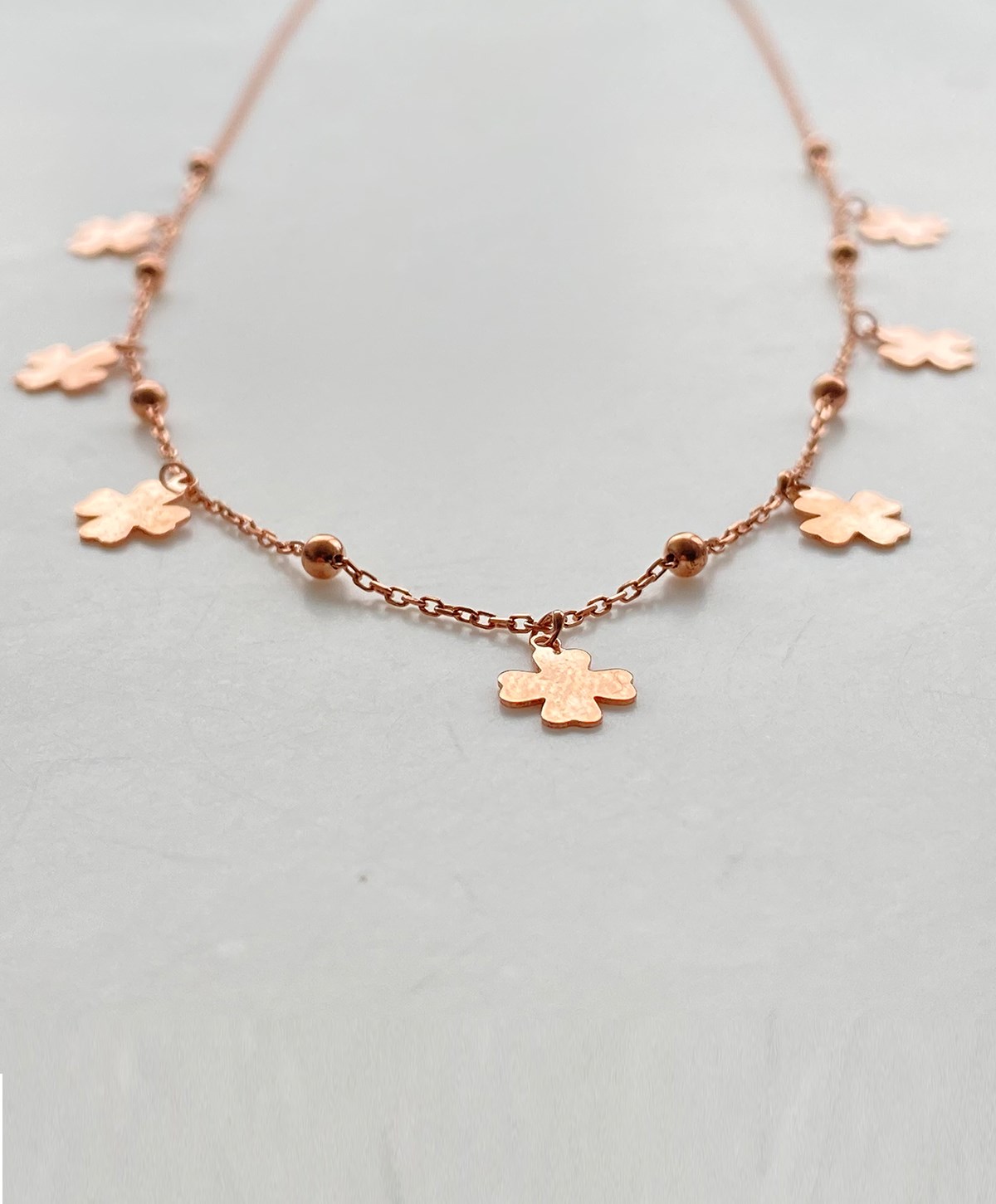 Yonca Gümüş Kolye