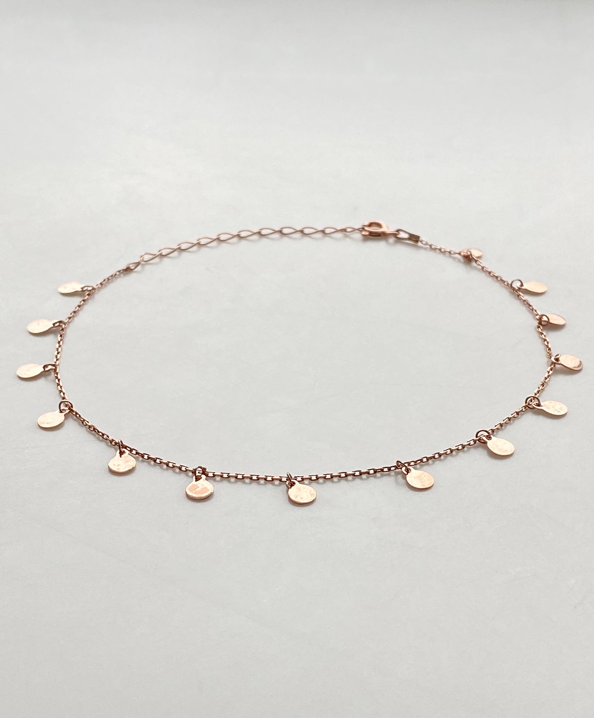 Yuvarlak Pul Gümüş Halhal