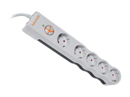 Tuncmatik Powersurge 5-Surge Protection Plug-1050 Joule-White