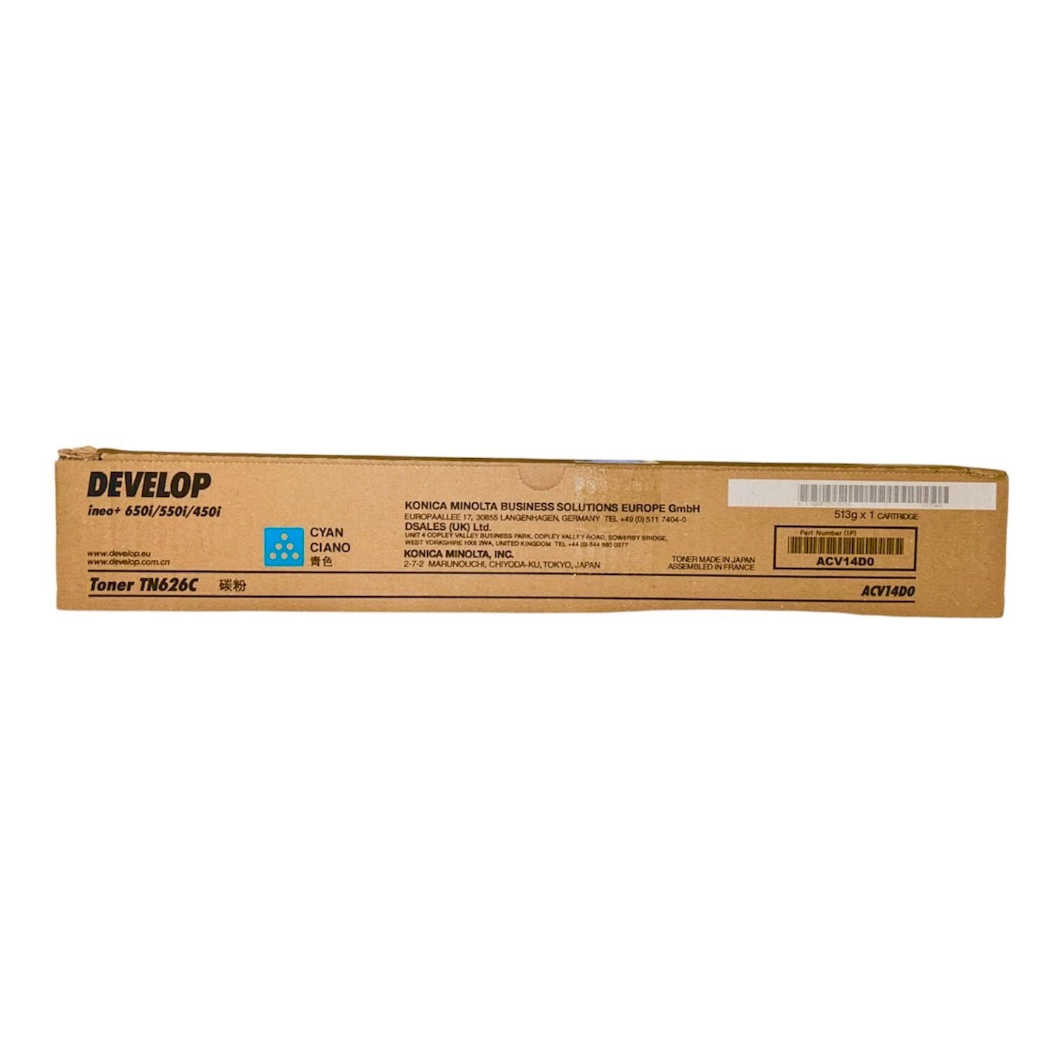 Develop TN-626 Orjinal Mavi Toner Ineo +450i +550i +650i ACV14D0