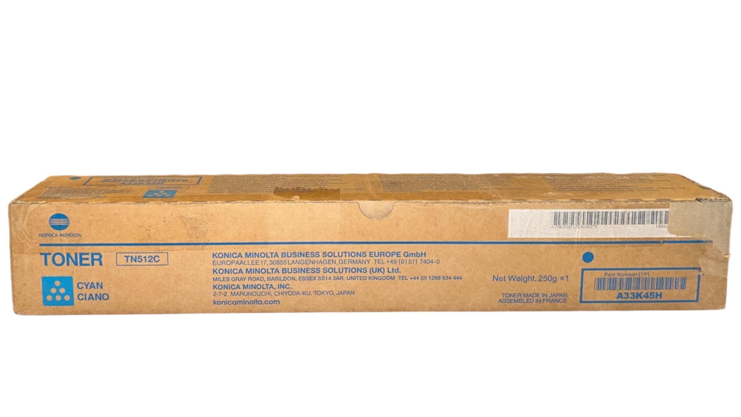 Minolta TN-512 Orjinal Mavi Lower Toner C454 C554 A33K45H