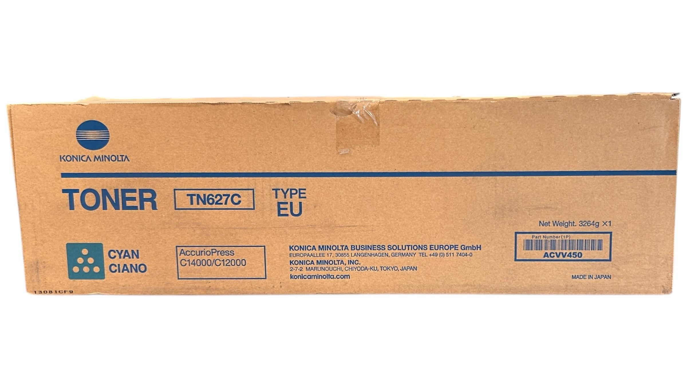 Minolta TN-627 Orjinal Mavi Toner AccurioPress C-12000 C-14000 ACVV450