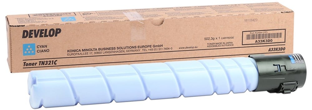 Develop TN-321 Orjinal Mavi Toner İneo +224 +284 +364