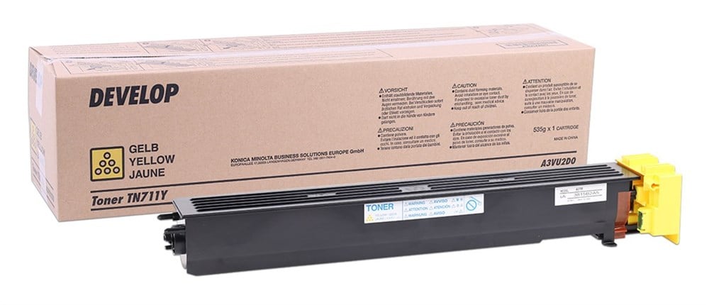 Develop TN-711 Orjinal Sarı Toner  İneo +654 +754 (A3VU2D0)