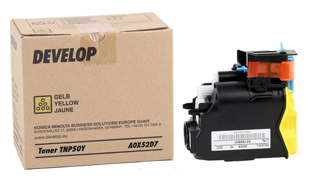 Develop TNP-50 Orjinal Sarı Toner +3100P (A0X52D7) (5000 Sayfa)