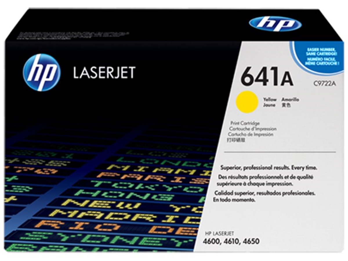 HP C9722A (641A) Orjinal Sarı Toner Color LaserJet 4600/4650
