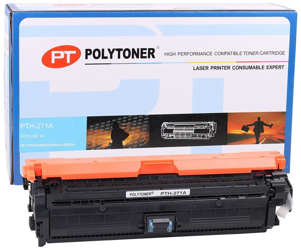 HP CE271A (650A) muadil By Point toner Mavi CP5520-5525n-5525dn-5525xh (Reman)