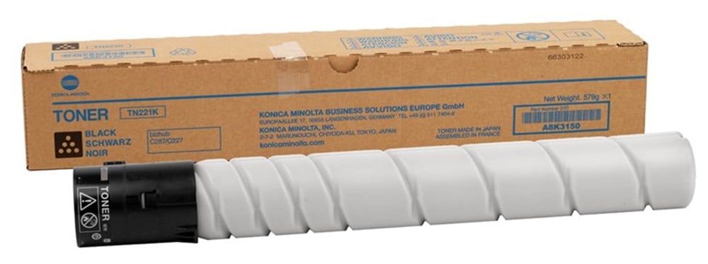 Konica Minolta TN-221 Orjinal Siyah Toner Bizhub C227-C287 (A8K3150)