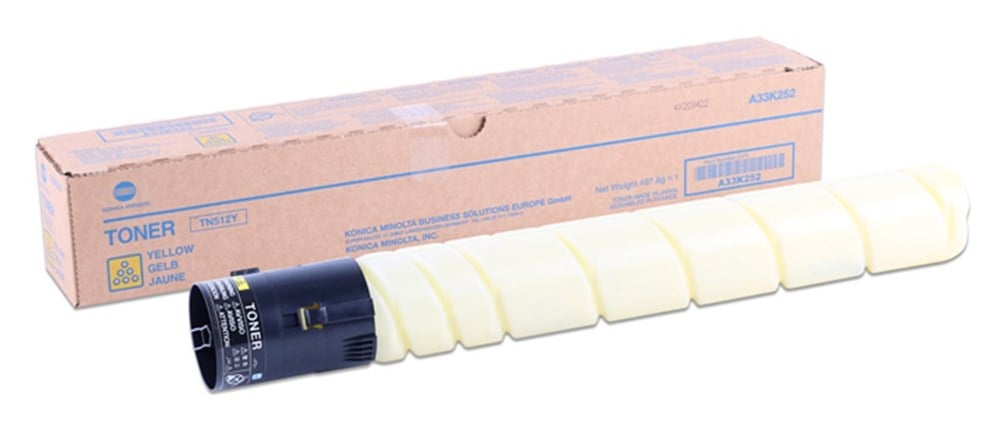Konica Minolta TN-512 Orjinal Sarı Toner C454-C554 (A33K252)