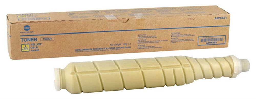 Konica Minolta TN-620 Orjinal Sarı Toner Bizhub Pro C1060L-Pro C1070 (A3VX251)