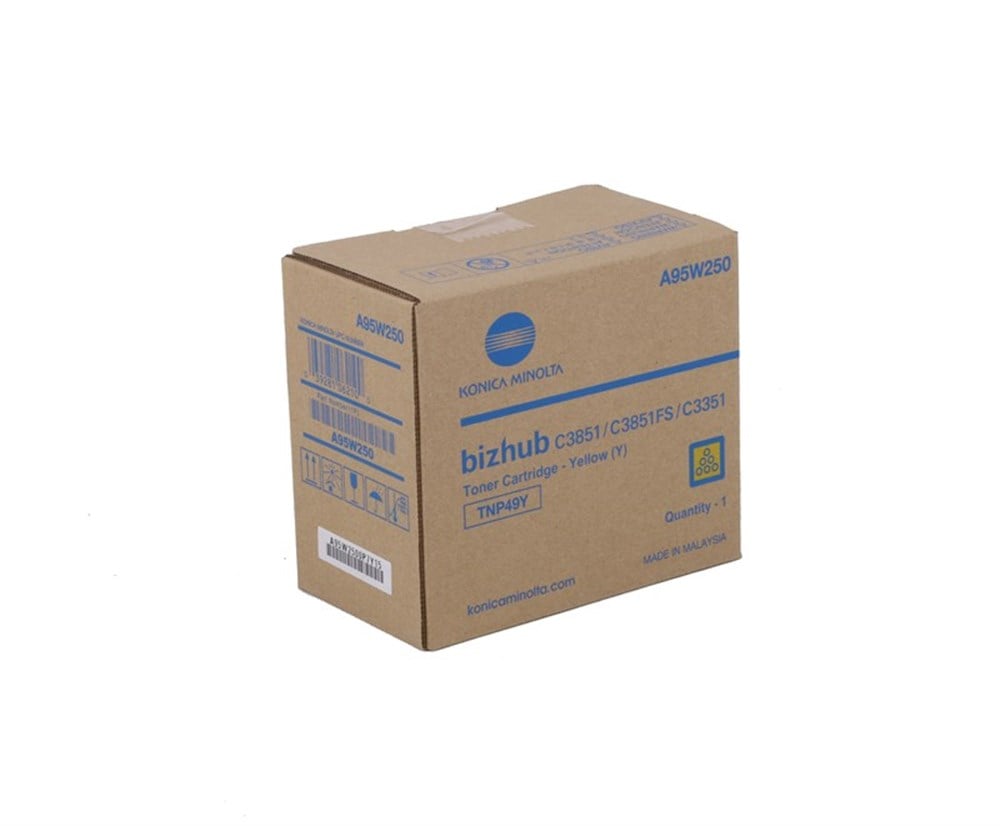 Konica Minolta TNP-49 Orjinal Sarı Toner Bizhub C3351-C3851 (A95W250)