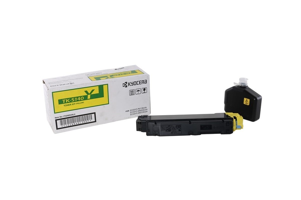 Kyocera Mita TK-5140 Orjinal Sarı Toner Ecosys M6030-P6130-M6530 Mitaco 3130C