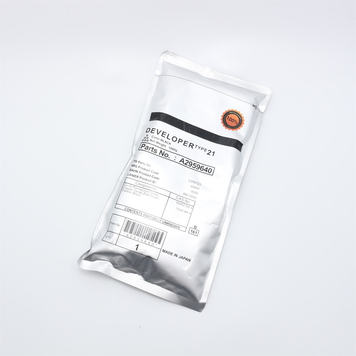 RICOH 2090/2105/2060/2075 OEM  TYPE 21 DEVELOPER(B8)