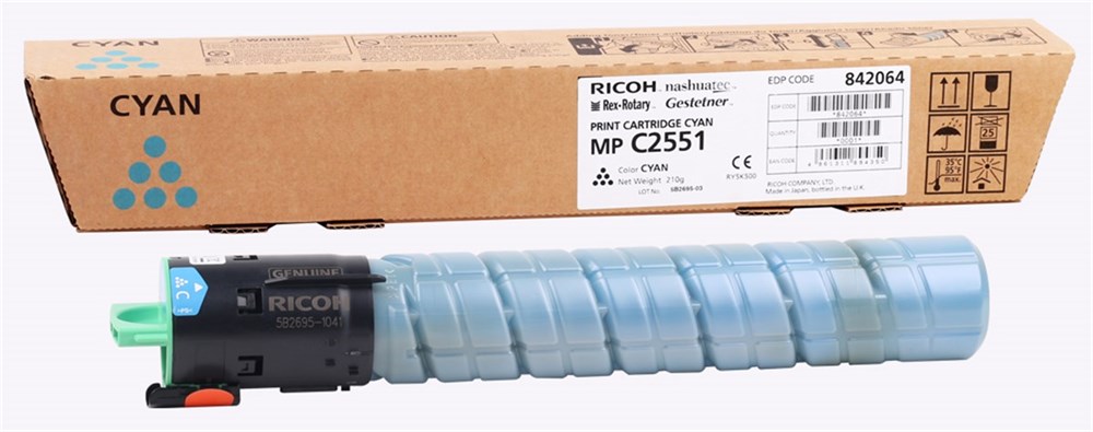 Ricoh MP-C 2051-2551 Orjinal Mavi Toner  (841505) (842064) (210Gr.)