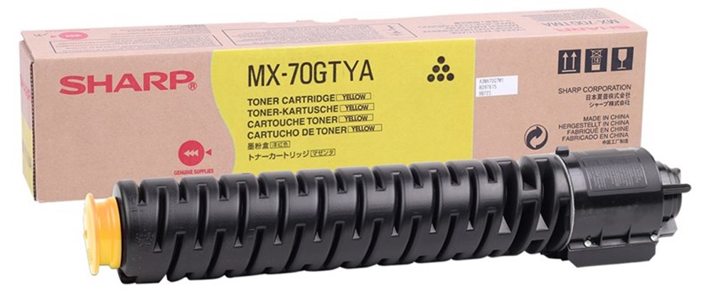 Sharp MX-70GTYA Orjinal Sarı Toner MX-5500N-7001N-6200-7000N
