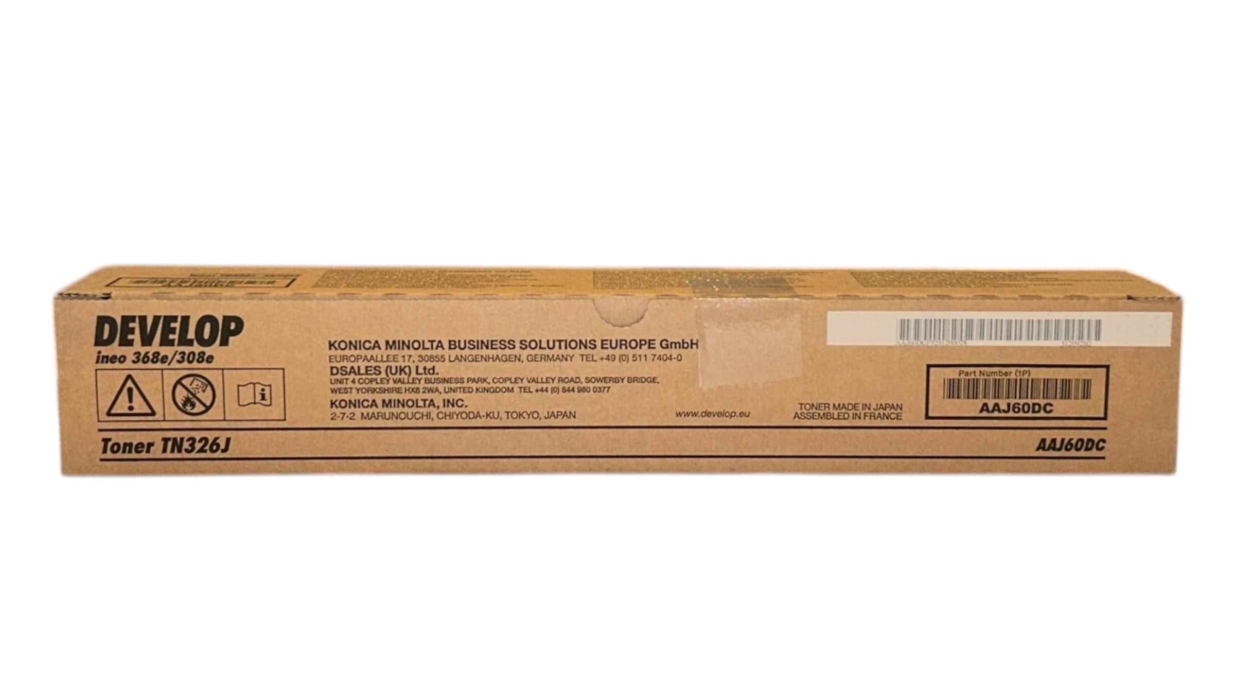 Develop TN-326 Orijinal Toner İneo 308e 368e AAJ60DC