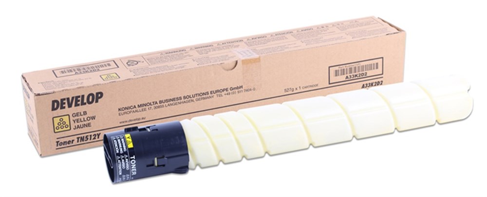 Develop TN-512 Orjinal Sarı Toner Ineo +454 +554 (A33K2D2)