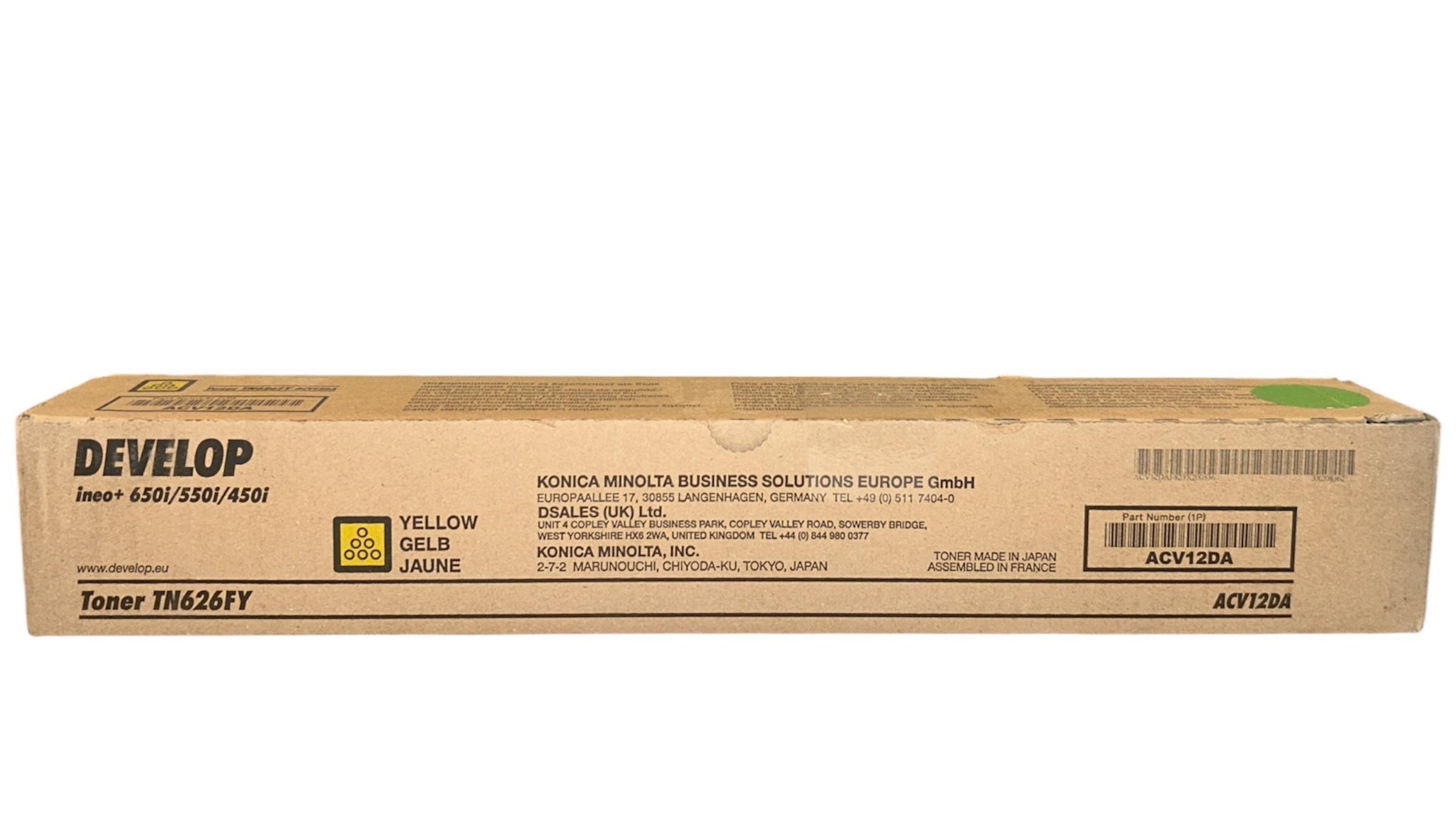 Develop TN-626 Orjinal Sarı Toner Ineo +450i +550i +650i ACV12DA