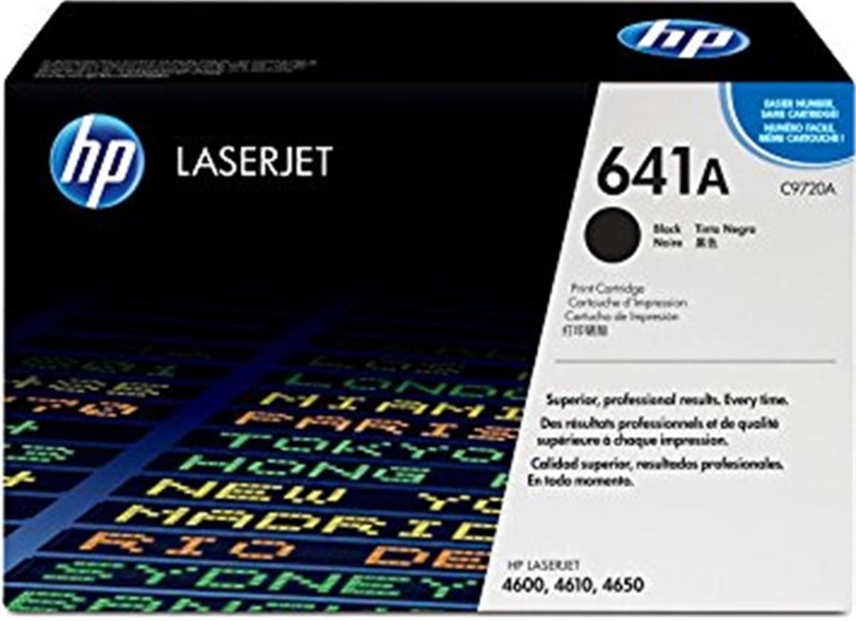 HP C9720A (641A) Orjinal Siyah Toner Color LaserJet 4600/4650