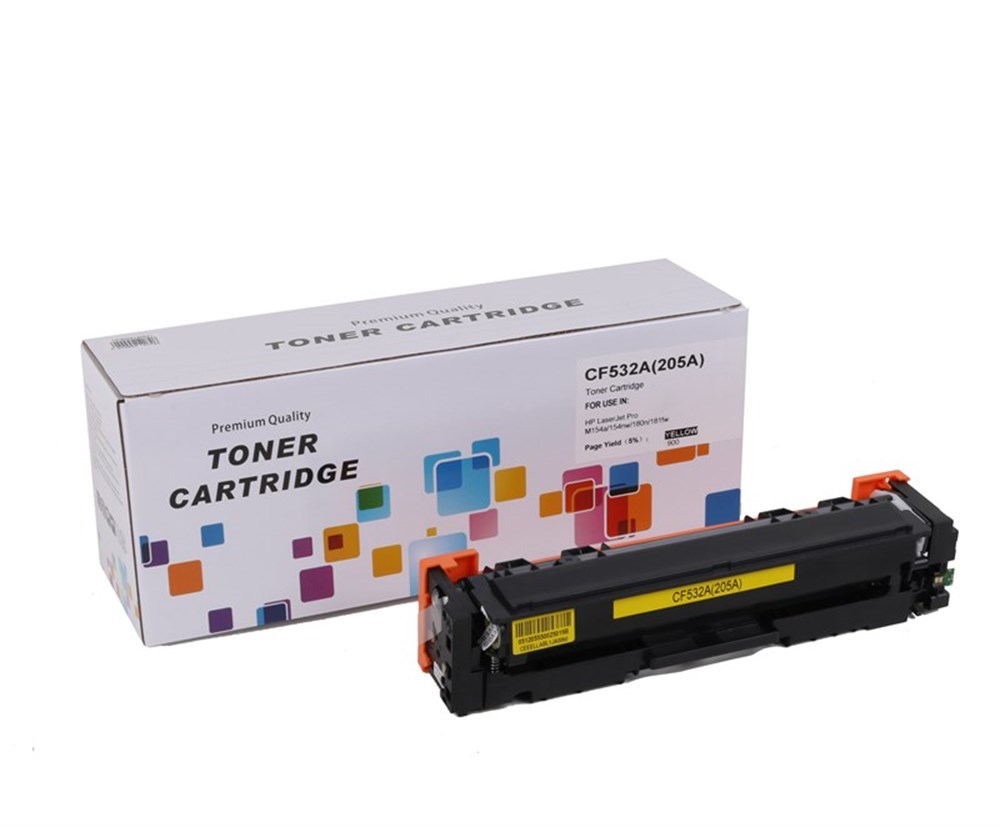 HP CF532A (205A) muadil By Point  Sarı Toner Pro Mfp M180fndw-M180n-M181fw (900 Sayfa)