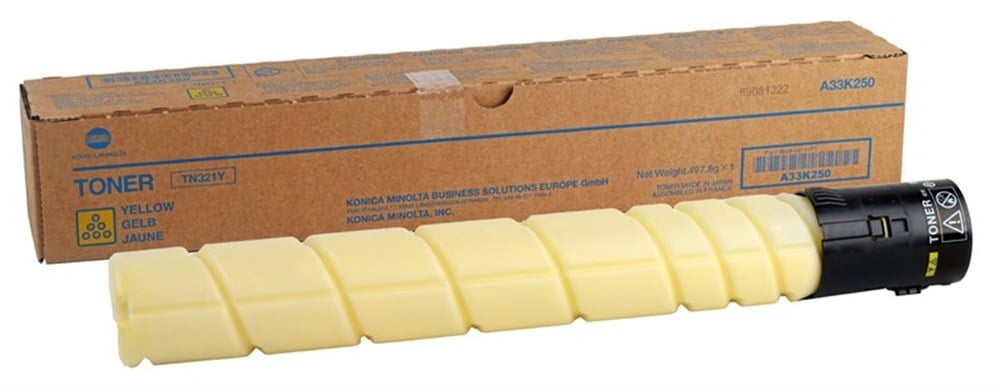 Konica Minolta TN-321 Orjinal Sarı Toner Bizhub C224-C284-C364 (A33K250)