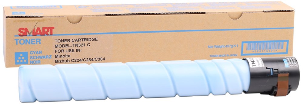 Konica Minolta TN-321 muadil By Point  Mavi Toner Bizhub C224-C284-C364