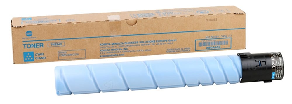 Konica Minolta TN-324 Orjinal Mavi Toner Bizhub C258-C308-C368 (A8DA450)