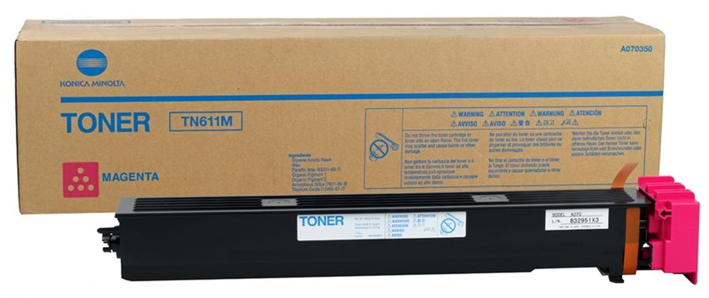 Konica Minolta TN-611 Orjinal Kırmızı Toner Bizhub C451-C550-C650 (A070350)