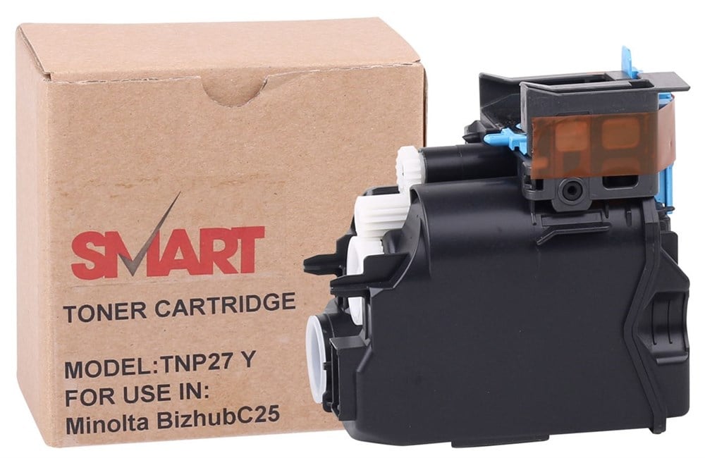 Konica Minolta TNP-27Y muadil By Point  Sarı Toner Bizhub C25