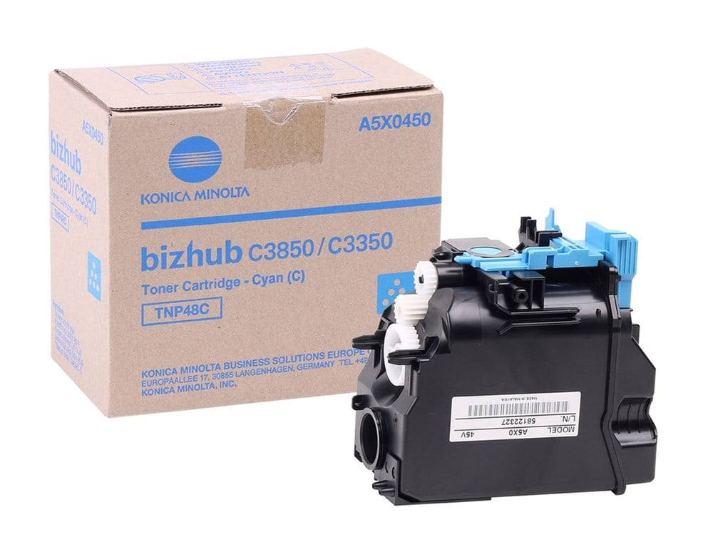 Konica Minolta TNP-48 Orjinal Mavi Toner Bizhub C3350-C3850 (A5X0450)