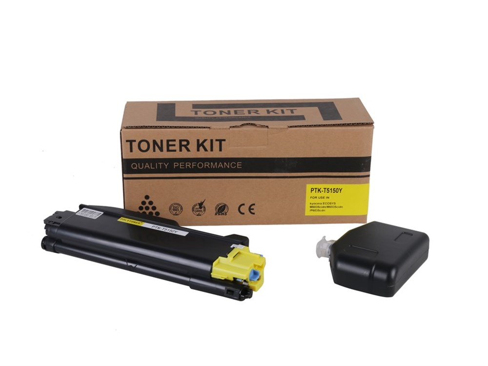 Kyocera Mita TK-5150 Sarı muadil By Point toner Ecosys P6035-P6535 (1T02NSANL0)