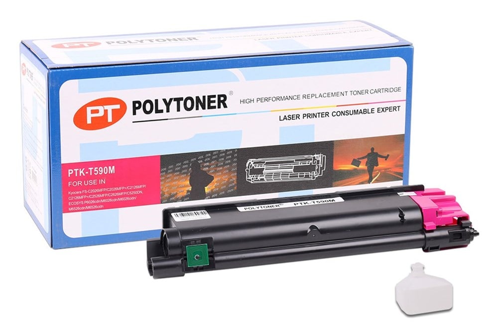 Kyocera Mita TK-590 muadil By Point toner Kırmızı FS-C 2026-2126-2526-5250-6026-6526
