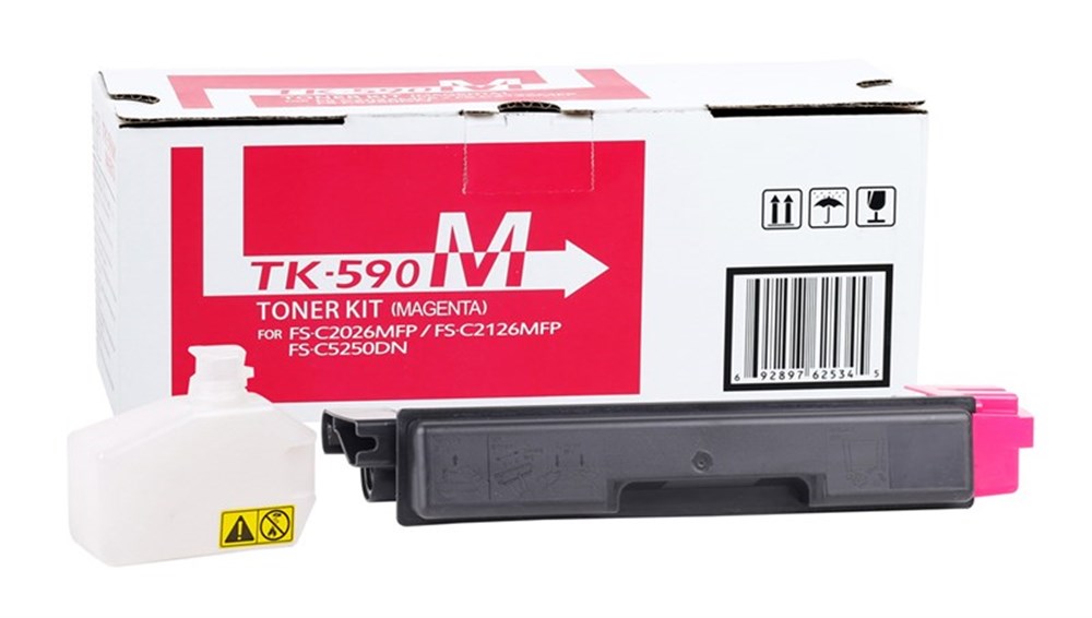Kyocera Mita TK-590 muadil By Point  Kırmızı Toner  FS-C 2026-2126-2526-5250-6026-6526