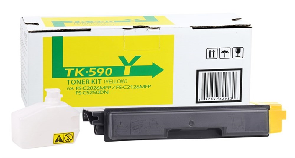 Kyocera Mita TK-590 muadil By Point  Sarı Toner  FS-C 2026-2126-2526-5250-6026-6526