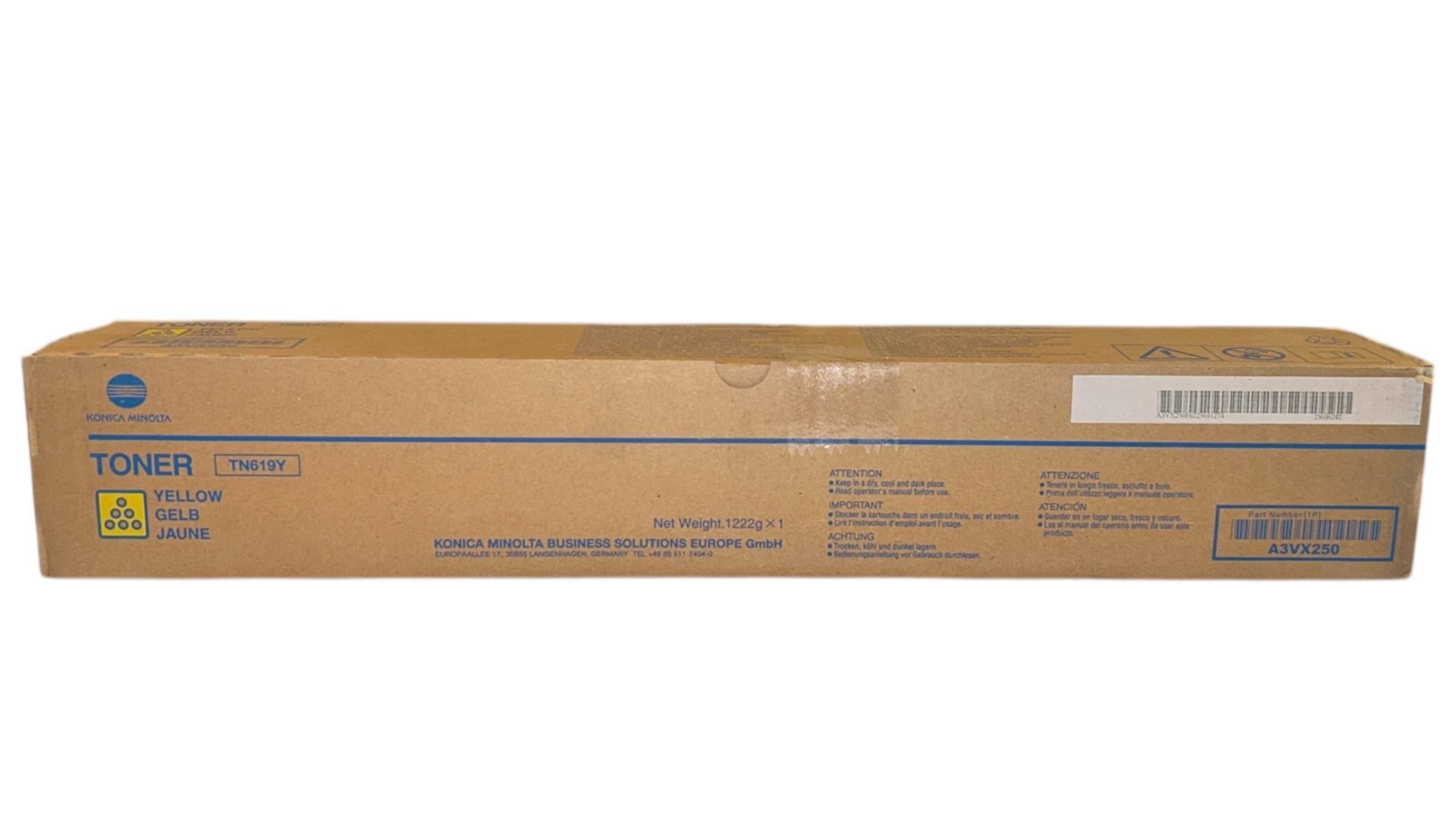 Minolta TN-619 Orjinal Sarı Toner Press C1060 C1070 C2060 C2070 A3VX250 78k.