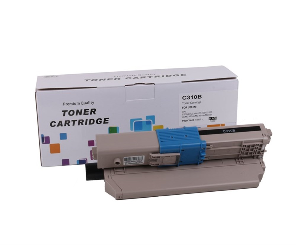 Oki C310 Siyah muadil By Point  Toner C330-C510-C530-MC351-MC361-MC361 (44469809)