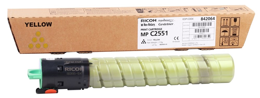 Ricoh MP-C 2051-2551 Orjinal Sarı Toner (841507) (842062) (210Gr.)