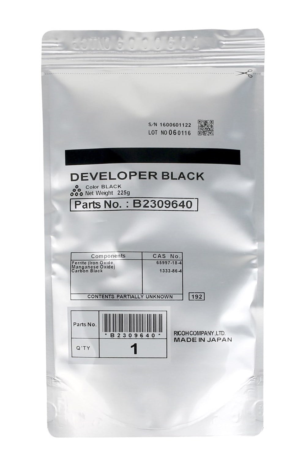 Ricoh MP-C 2500 Orjinal Siyah Developer MP-C 2000-3500-4500 (B230-9640)