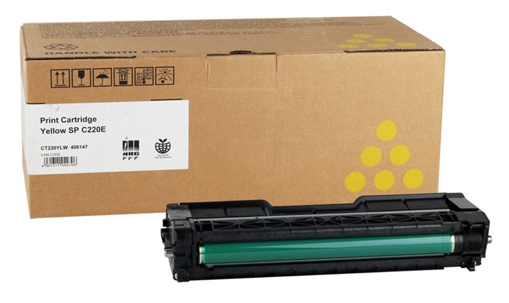 Ricoh SP-C 220E Orjinal Sarı Toner SP-C 221-222-240 (407643)(406053)(406147)