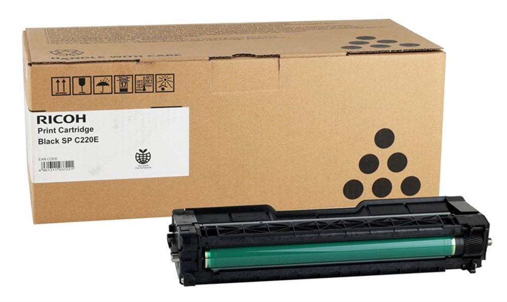 Ricoh SP-C 220E Orjinal Siyah Toner SP-C 221-222-240 (406094-407642-406052) 2,3k