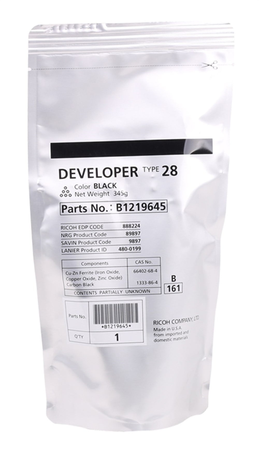Ricoh TYPE-28 Orjinal Developer Afc-2015-2016-2018-2020-MP1600-2000-2510