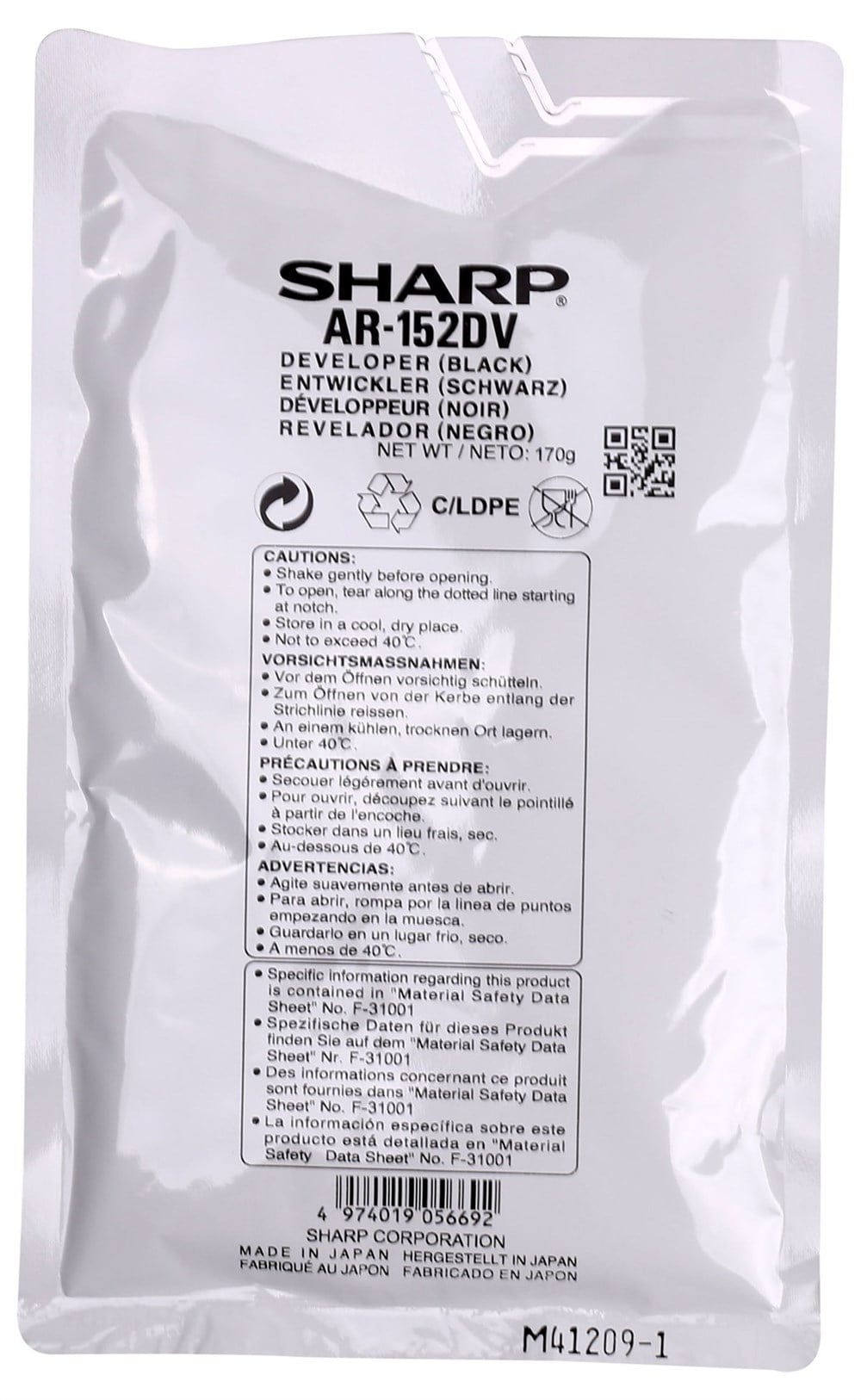 Sharp AR-208DV Orjinal Developer AR-122-152-168-5012-5415-5420 (AR-152DV)