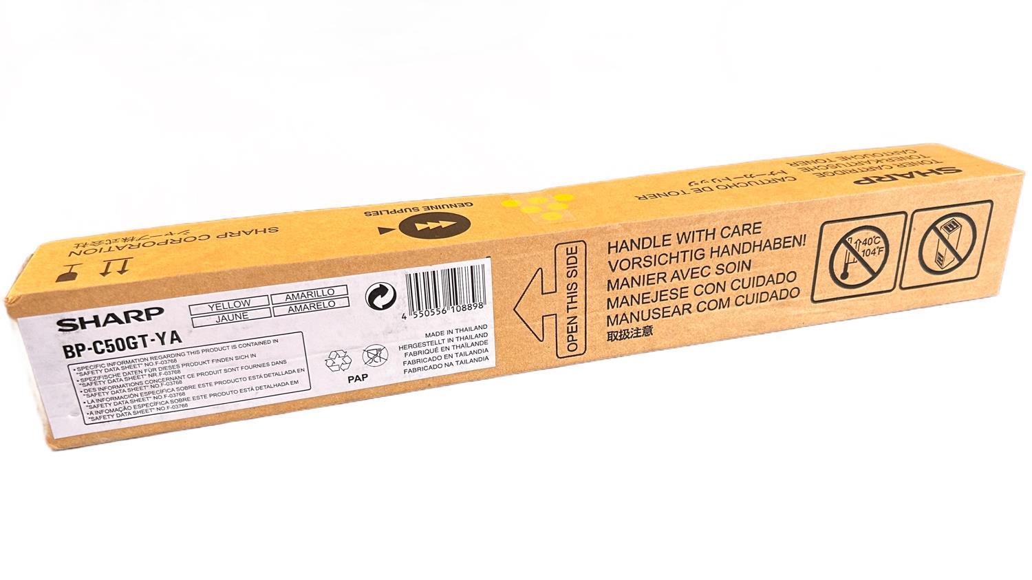 Sharp BP-C50GT-YA Orijinal Sarı Toner BP-C530 BP-C540 BP-C535 BP-C545