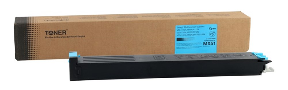 Sharp MX-51GTCA muadil By Point  Mavi Toner MX-4110-4111-4112-4140-5110-5112-5140
