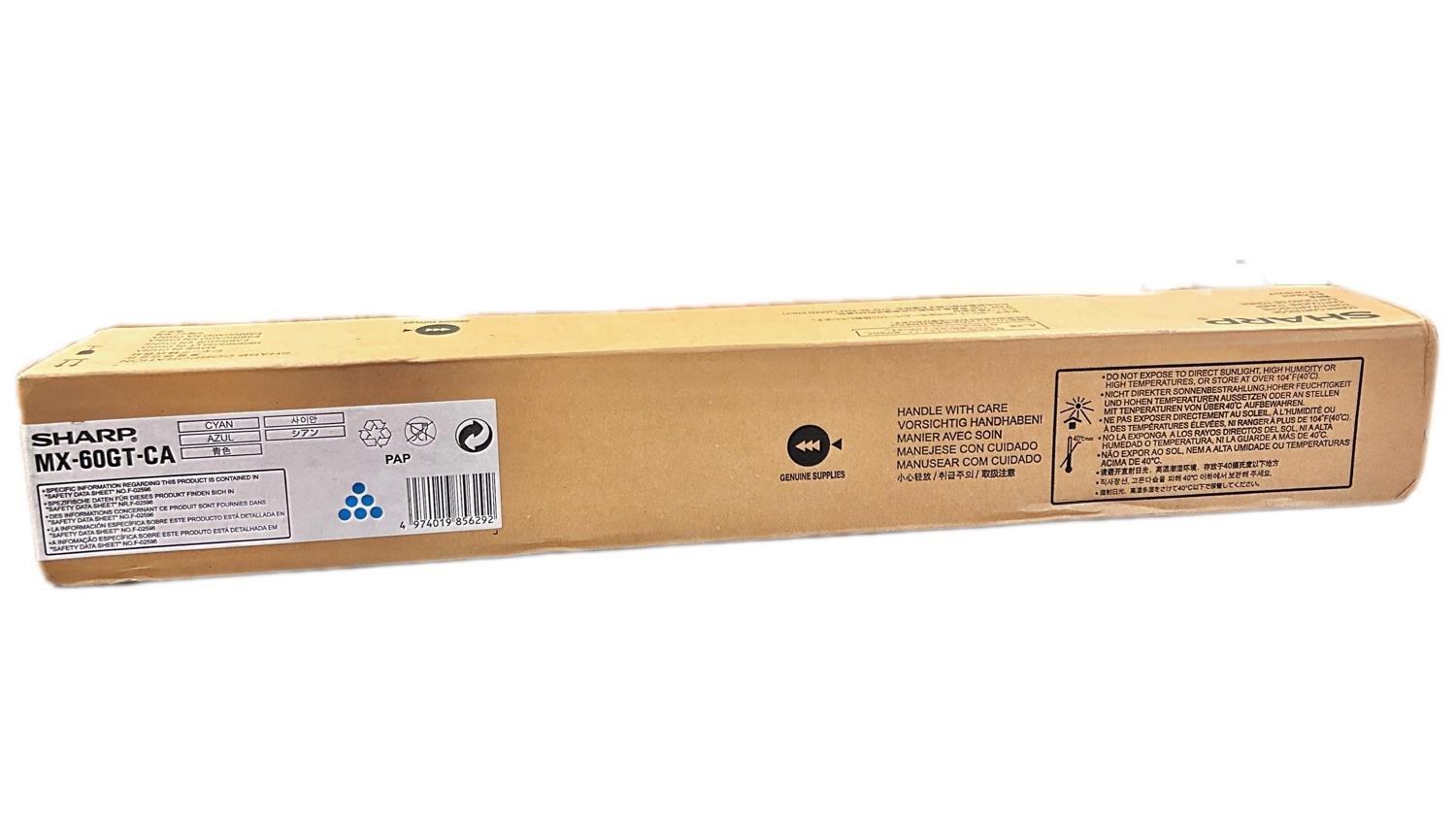 Sharp MX-60GT-CA Orijinal Mavi Toner MX-3050 3570 4070 5050 5070 MX-6000 Serisi